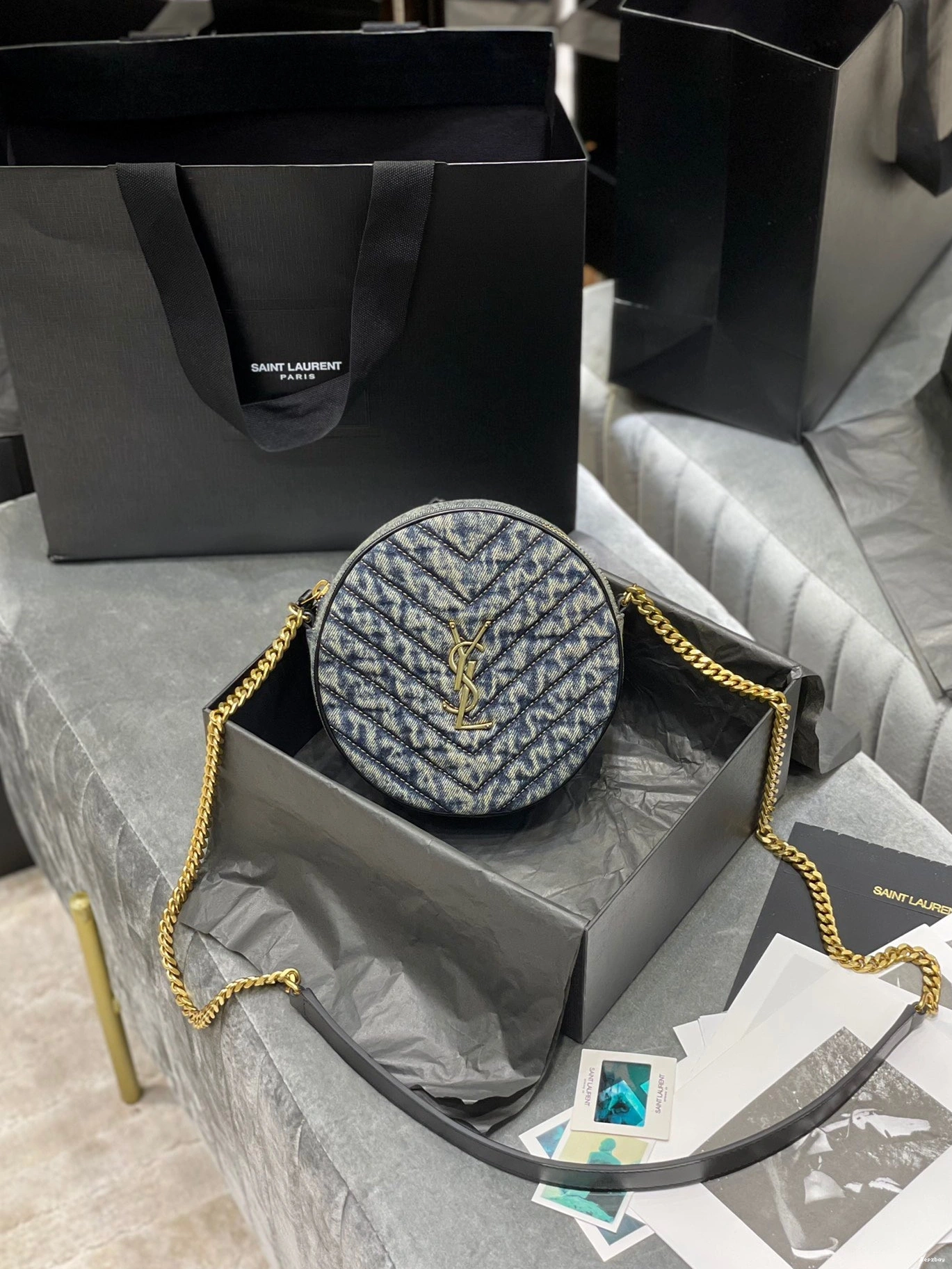Repzbay REP ROUND CAMERA BAG YSL VINYLE 0731